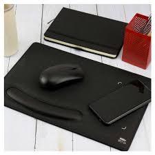 RPET Wireless Charging Mouse Pad With Hand Set
